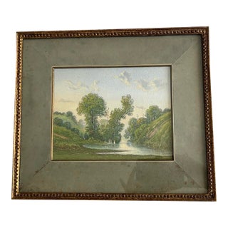 19th Century French Impressionist River Landscape – Attributed to Armand Guéry For Sale