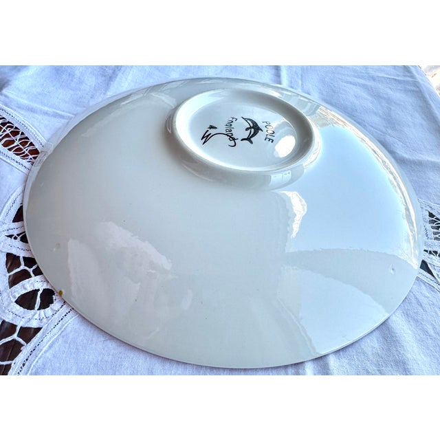 Mid 20th Century Poole Pottery England Hand-Painted Abstract Plate For Sale - Image 14 of 15