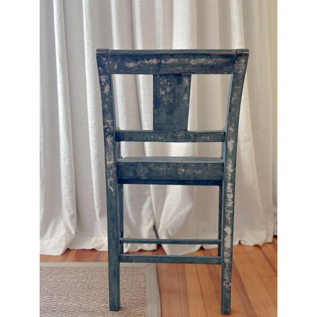 19th C Swedish Painted Chair For Sale - Image 9 of 9