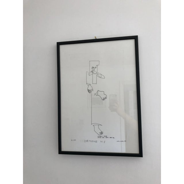 Gli Angeli, Molinari, Silkscreens, 1980s, Set of 4 For Sale - Image 7 of 10