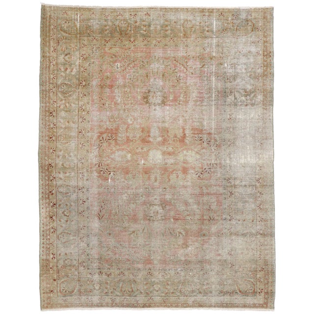 Antique Persian Lilihan Rug - 07'07 x 09'08 For Sale - Image 9 of 9
