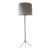1970s Pie De Salon G2 Style Leather & Brass Tripod Floor Lamp For Sale