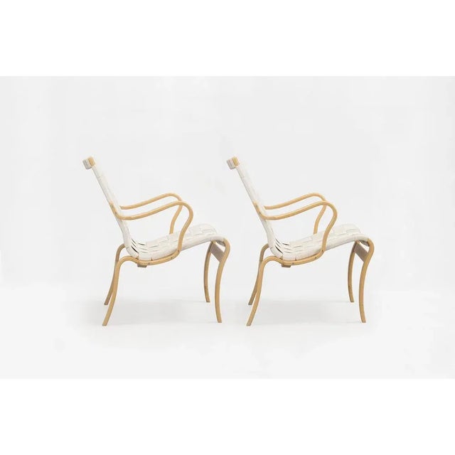 Set of Eva Lounge Chairs by Bruno Mathsson for Firma Karl Mathsson, 1960s For Sale - Image 3 of 7