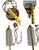 1970s Vintage Hollywood Regency Double Swag Cut Glass Pendant Chandelier For Sale - Image 5 of 11