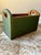 Late 20th Century Vintage Country Rustic Sage Green Pine Magazine Crate With Heart Cutouts For Sale - Image 5 of 12