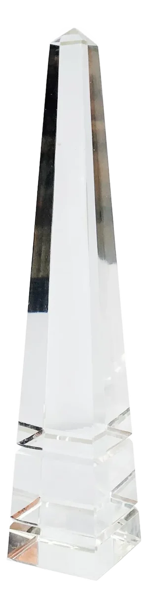 Vintage Glass Obelisk
