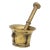 Antique Vintage Brass Mortar and Pestle For Sale