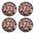 Festoon Flowers, 16" Round Pebble Placemats, Set of 4 For Sale
