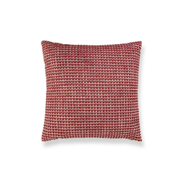 Contemporary The House Of Scalamandré Heatherton Square Pillow In Rouge For Sale - Image 3 of 3