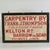 A very very lovely trade sign from the United Kingdom. A large wood sign with hand painted lettering in a gorgeous bright...