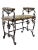 Art Deco 1930's Wrought Iron Spanish Baroque Leopard Upholstered Bench For Sale - Image 3 of 9