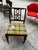 1970s Wooden Accent Chair With Green Plaid Cushion For Sale - Image 9 of 12