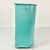 1950s Vintage Hollywood Regency Boho Chic Turquoise Handpainted Flora Metal Wastebasket For Sale - Image 14 of 18