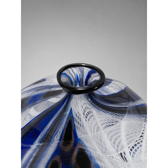 1 of 1, Massimiliano Schiavon Highly Sculpted & Layered Murano Art Glass C. 2008 For Sale - Image 9 of 13
