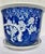 Late 19th Century Late 1800s Blue/White Prunus Blossom Chinese Jardiniere With Underplate For Sale - Image 5 of 15