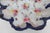 White Floral Scalloped Porcelain Bowl With Blue Trim and Gold Lattice Details 4839b For Sale - Image 8 of 14