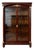 Antique Empire Glass & Mahogany Bookcase with Gilt Bronze Applications. France For Sale