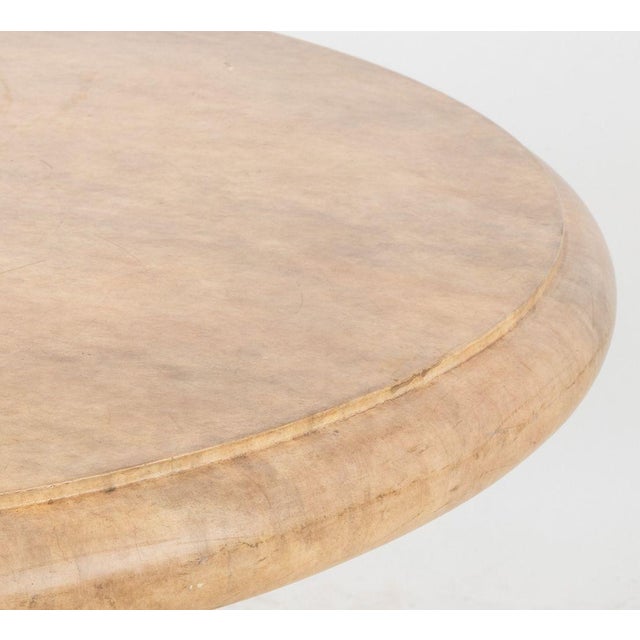 Stone Stone Composite Circular Garden Table For Sale - Image 7 of 7