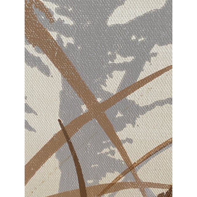 Textile Vintage Lee Reynolds Boho Bohemian Coastal Landscape Oil Painting, Signed Framed For Sale - Image 7 of 10