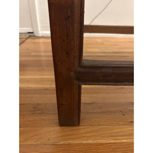 Antique Solid Hard Wood Table 31 Inches Tall For Sale - Image 9 of 11