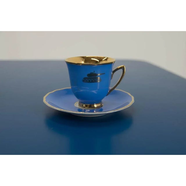 Cups and Saucers with Tanks, Karlsbad, 1970s, Set of 12 For Sale - Image 6 of 7