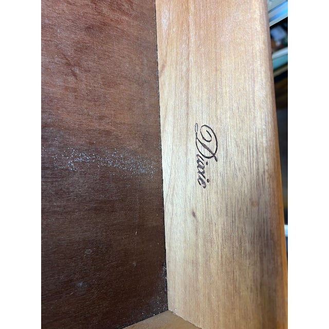 1970s 1970s Mid-Century Blue Hydrangea Lingerie Chest of Five Drawers For Sale - Image 5 of 5