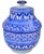 Early 20th Century Early 20th Century Handcrafted Blue Moorish-Patterned Ceramic Art Vase For Sale - Image 5 of 13