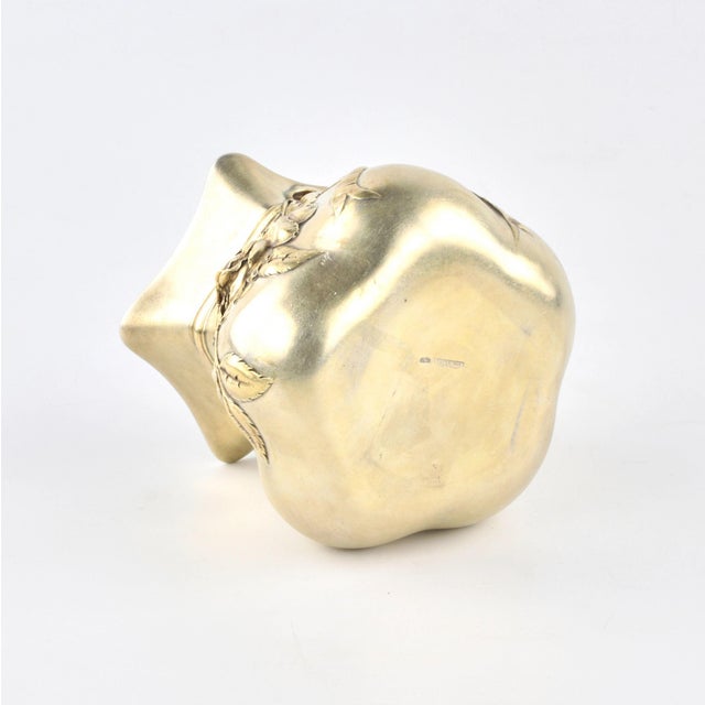 Silver Vase in the Form of a Tied Bag For Sale - Image 5 of 7