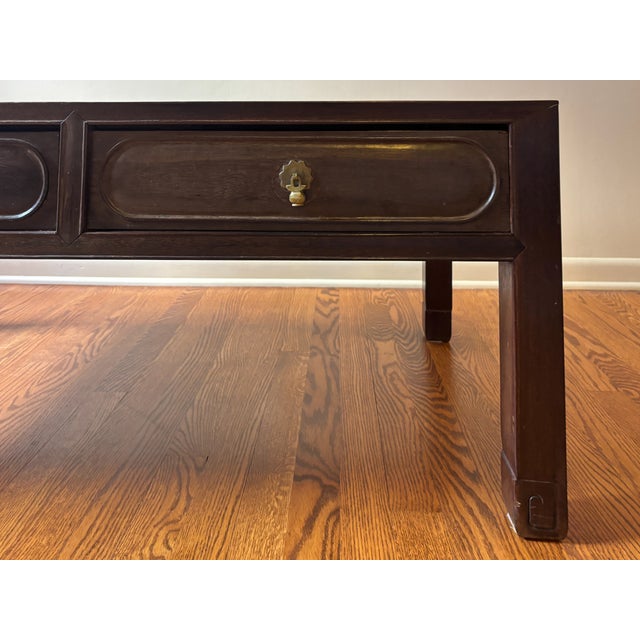 Asian Antique 19th Century Chinese Tea Table With (2) Drawers For Sale - Image 3 of 17