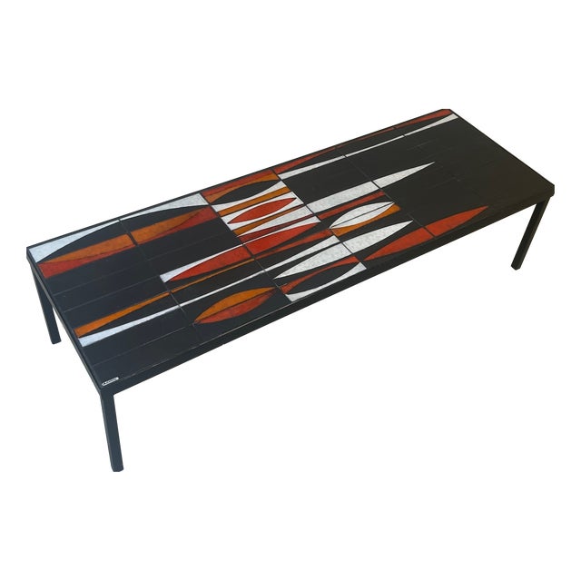 Navette Coffee Table by Roger Capron, 1950s For Sale