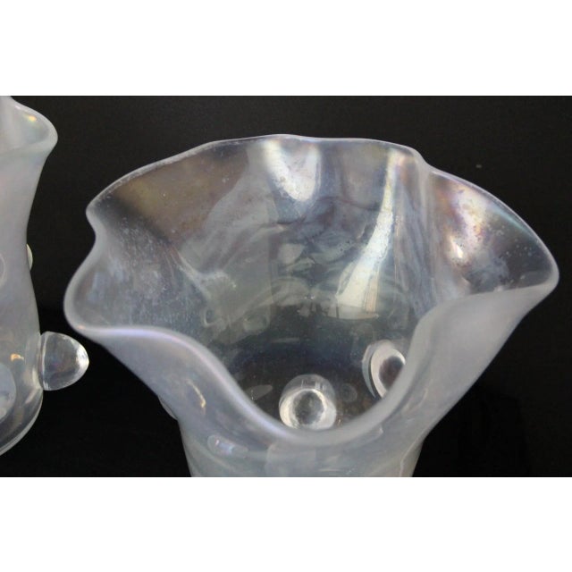 Large Vases in Iridescent Murano Glass from Gino Cenedese, 2000s, Set of 2 For Sale - Image 8 of 18
