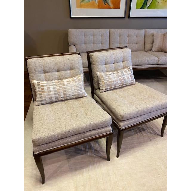 Mid-Century Robsjohn-Gibbings Widdicomb Style Slipper Chair For Sale - Image 12 of 13