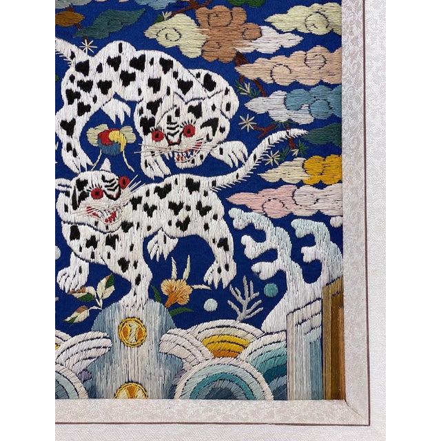 Korean Embroidered Military Rank Badge Joseon Dynasty For Sale - Image 9 of 16