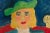 Vintage Abstract Oil Painting of a Lady Wearing a Green Hat by JoAnne Fleming, 30” X 28” For Sale - Image 4 of 8