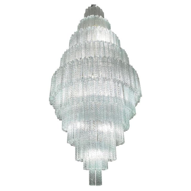 Italian Monumental Murano Glass Tronchi Chandelier, 1990s For Sale - Image 10 of 10