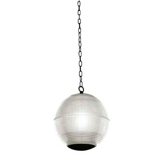 1970 Paris Holophane Globe Streetlight Pendant Light For Sale
