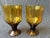 Mid-Century Modern Vintage Mid-Century Modern Amber Brown Glass Denby Avanti Goblets a Pair For Sale - Image 3 of 9