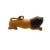 Late 20th Century Safari Hand-Carved Wood Lion Figurine, Folk Art Sculpture, 6.4"h For Sale In Tulsa - Image 6 of 8