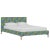 Textile Norah Platform Bed in Blue Citrine Loiret, Queen For Sale - Image 7 of 7