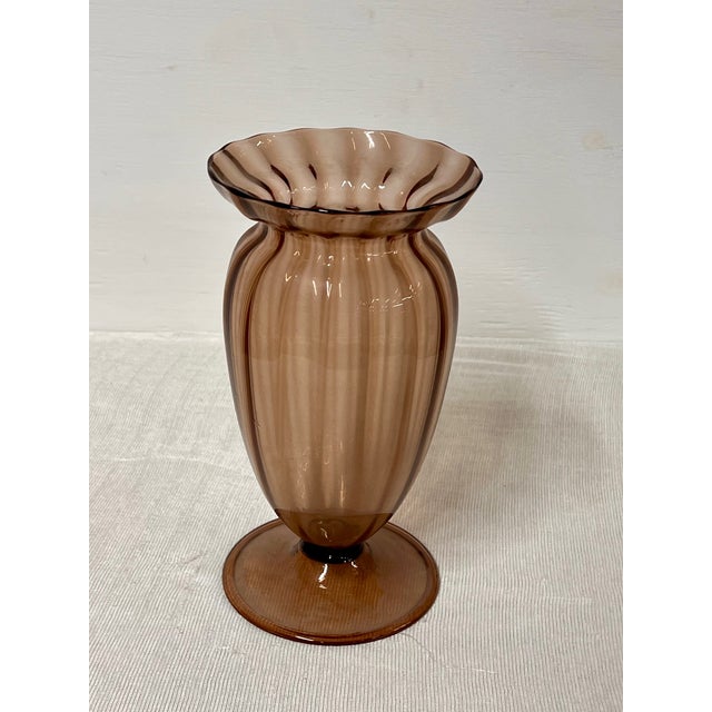 Art Deco Vittorio Zecchin Murano Glass Vase For Sale - Image 3 of 6
