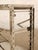 Late 20th Century Chrome & Mirrored Glass Étagère Console With X-Brace Detail For Sale - Image 10 of 12