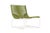Brown Jordan Walter Lamb Aluminum Lounge Chair in Chalk with Pistachio Strapping For Sale