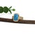 3.3ct Sonoran Turquoise Ring With Natural Diamond Accents in Solid 14k Gold, Size 6.75 For Sale - Image 4 of 6