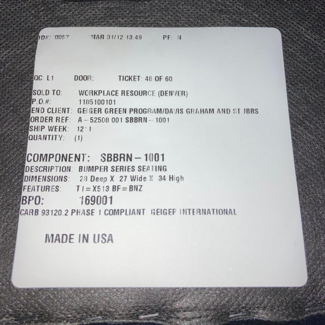 Ward Bennett Bronze Base Bumper in Black Mohair For Sale - Image 12 of 12