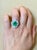 4.75 Carat Pear Cut Colombian Emerald & Diamond 18 Karat Gold Ring Estate Size 7 For Sale - Image 13 of 18