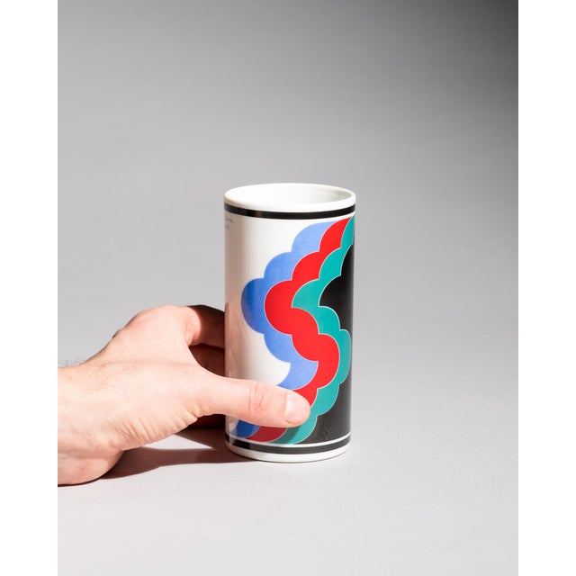 1970s Bewegung Limited-Edition Porcelain Vase by Natale Sapone for Rosenthal Studio-Line, 1971 For Sale - Image 5 of 9