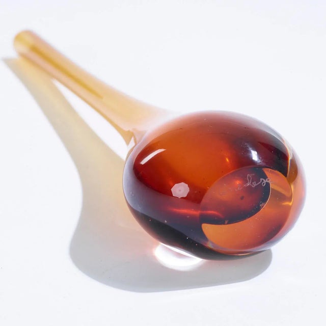 1960s 1960s Mid-Century Modern Cenedese Sommerso Brown Glass Vase For Sale - Image 5 of 7