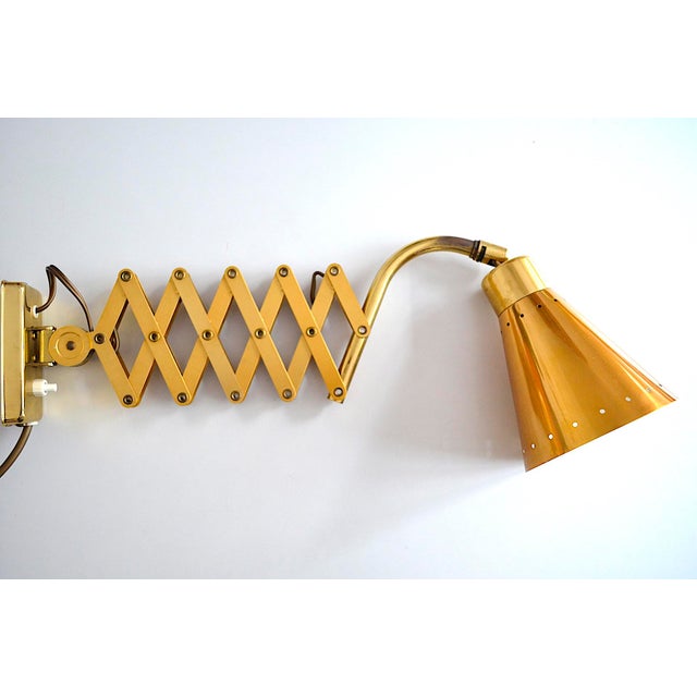 Mid-Century Diabolo Scissor Lamp attributed to Karl Lang for Sis Licht, 1950s For Sale - Image 9 of 9