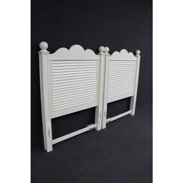 Late 20th Century Lexington Seaside Collection Single Headboards/Pair For Sale - Image 5 of 7