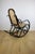 Wood Brown Rocking Chair on Runners, 1970s For Sale - Image 7 of 12